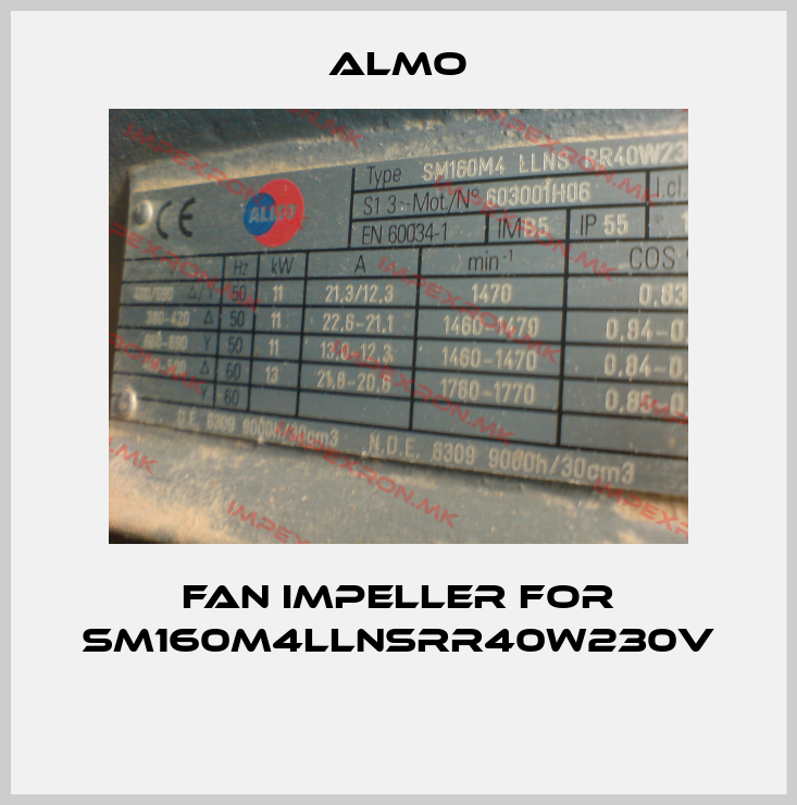 Almo-Fan impeller for SM160M4LLNSRR40W230V price