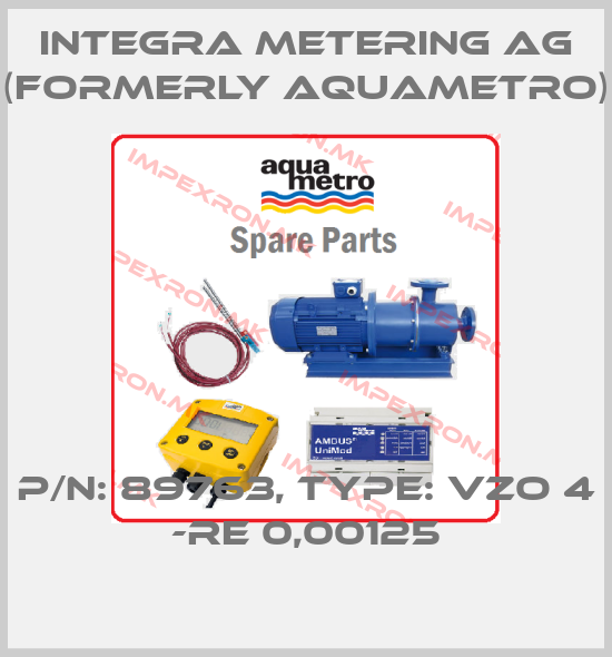Integra Metering AG (formerly Aquametro)-P/N: 89763, Type: VZO 4 -RE 0,00125price