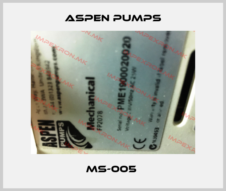 ASPEN Pumps-MS-005 price