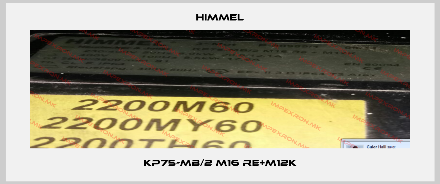 HIMMEL-KP75-MB/2 M16 Re+M12Kprice