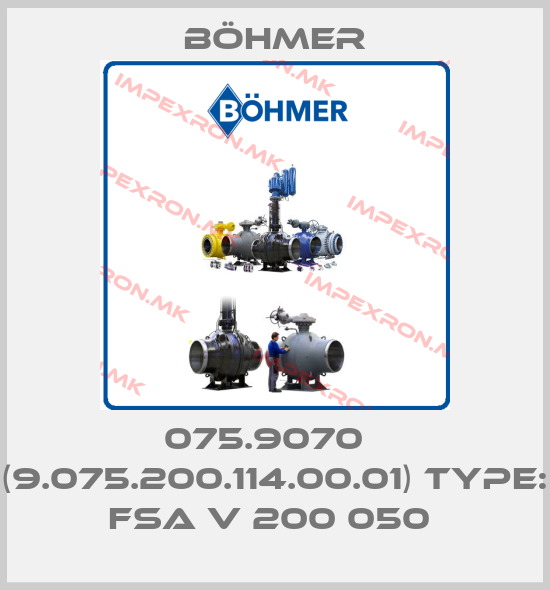 Böhmer-075.9070   (9.075.200.114.00.01) Type: FSA V 200 050 price
