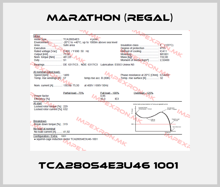 Marathon (Regal)-TCA280S4E3U46 1001 price