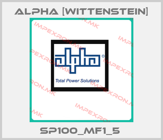 Alpha [Wittenstein]-SP100_MF1_5 price