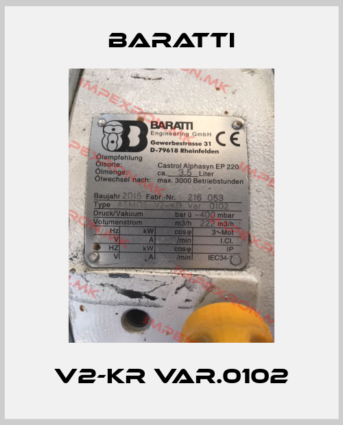 Baratti-V2-KR Var.0102price
