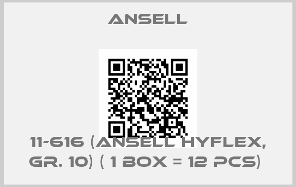 Ansell-11-616 (Ansell HyFlex, Gr. 10) ( 1 box = 12 pcs) price