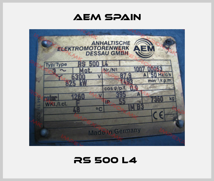 AEM Spain-RS 500 L4 price