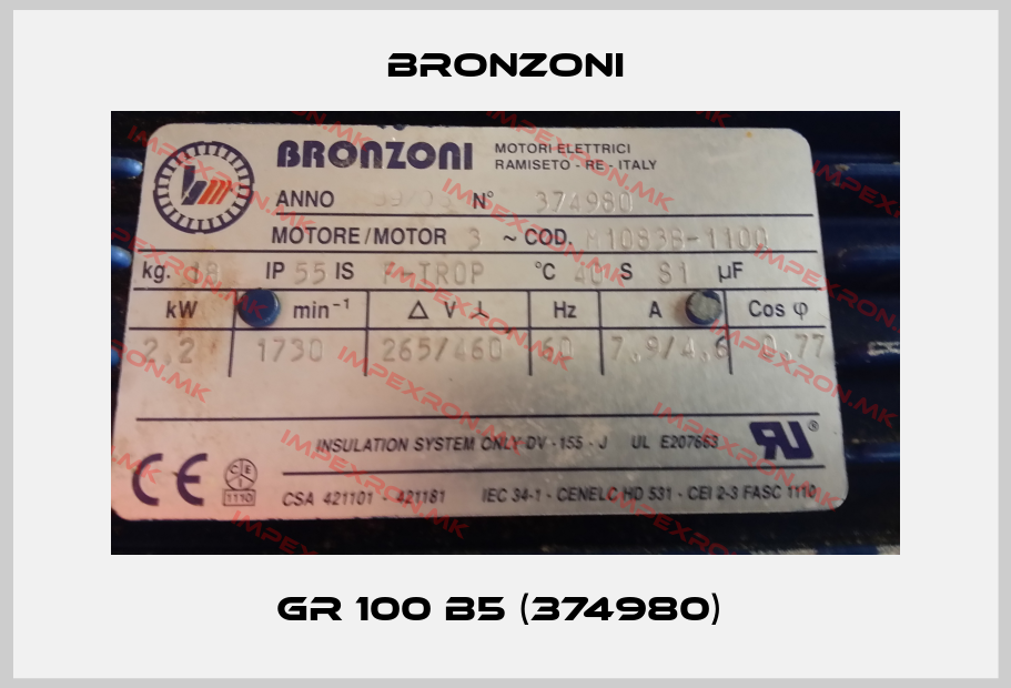 Bronzoni-GR 100 B5 (374980) price