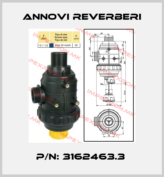 Annovi Reverberi-P/N: 3162463.3 price