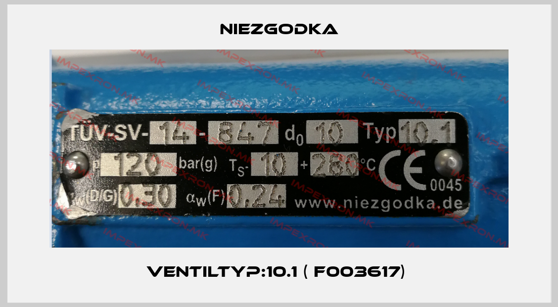 Niezgodka-Ventiltyp:10.1 ( F003617) price