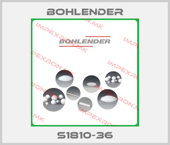 Bohlender-S1810-36price