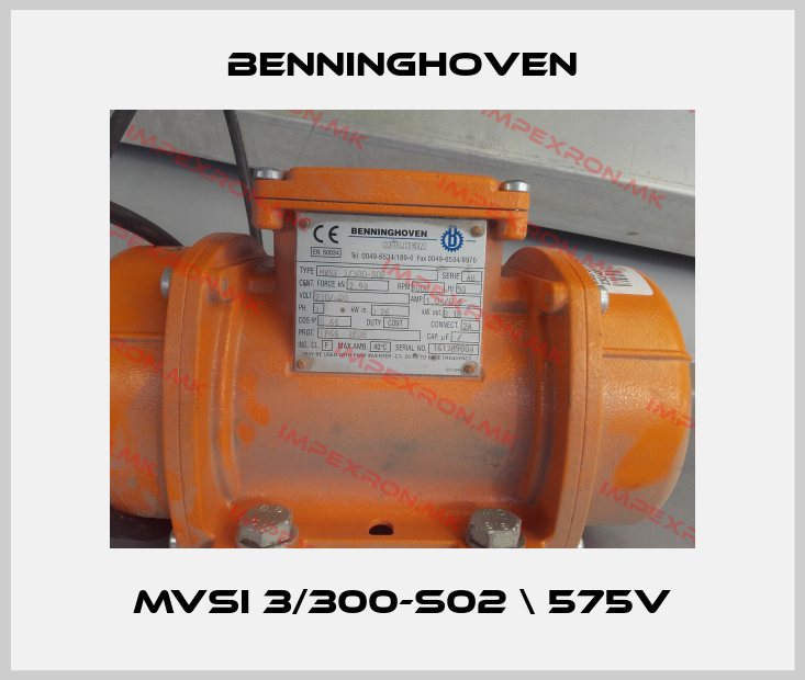BENNINGHOVEN-MVSI 3/300-S02 \ 575Vprice