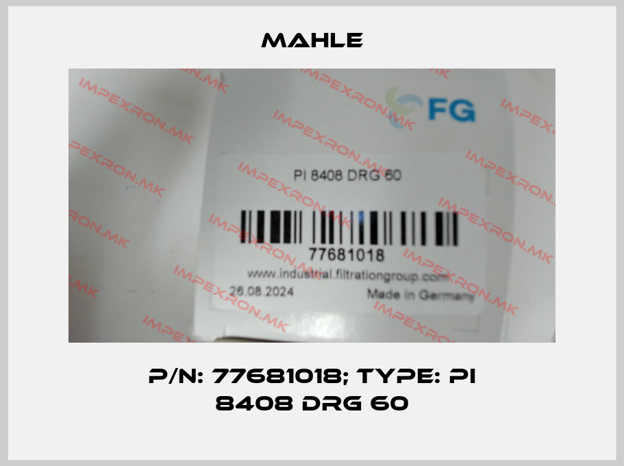 MAHLE-p/n: 77681018; Type: PI 8408 DRG 60price