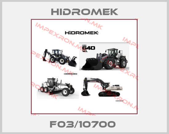 Hidromek-F03/10700 price