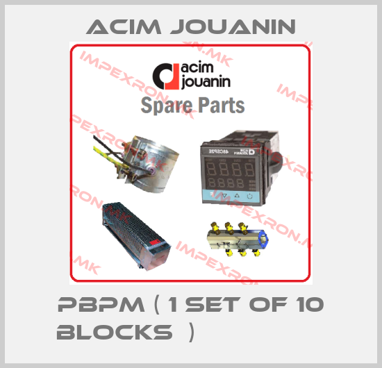 Acim Jouanin-PBPM ( 1 SET OF 10 BLOCKS  )                 price