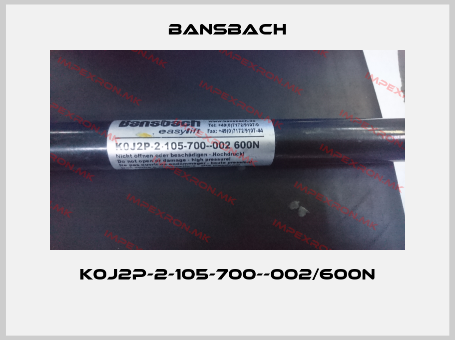 Bansbach-K0J2P-2-105-700--002/600N price