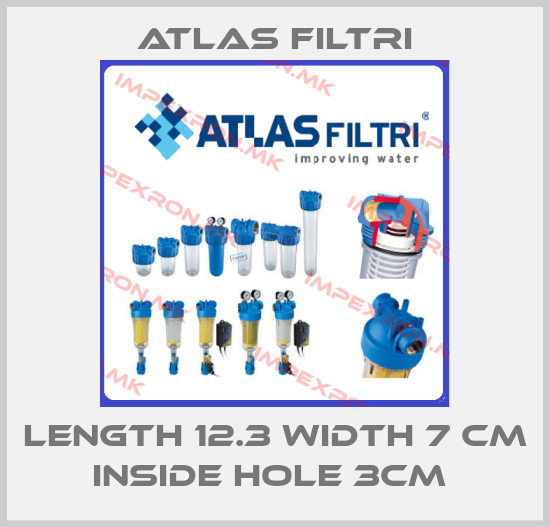 Atlas Filtri-LENGTH 12.3 WIDTH 7 CM INSIDE HOLE 3CM price