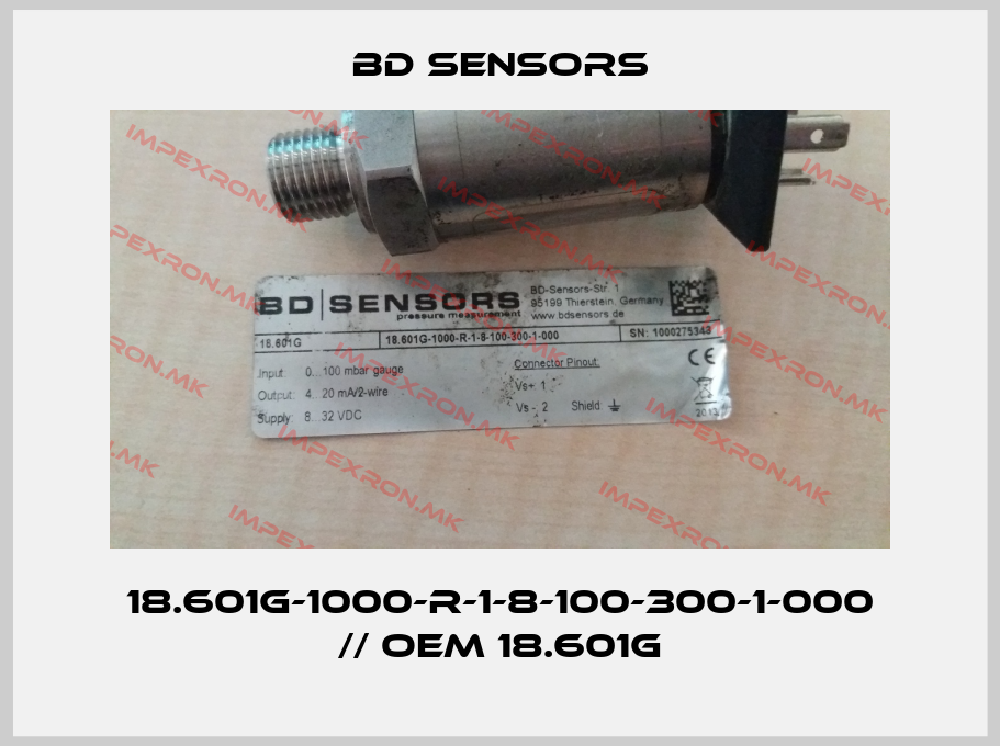 Bd Sensors-18.601G-1000-R-1-8-100-300-1-000 // OEM 18.601Gprice