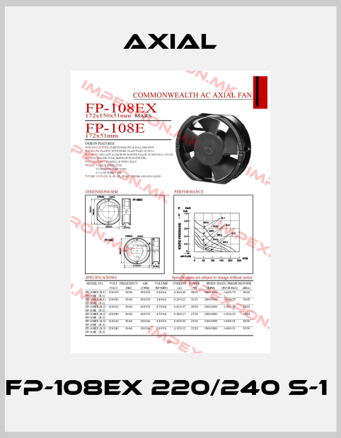 AXIAL- FP-108EX 220/240 S-1 price