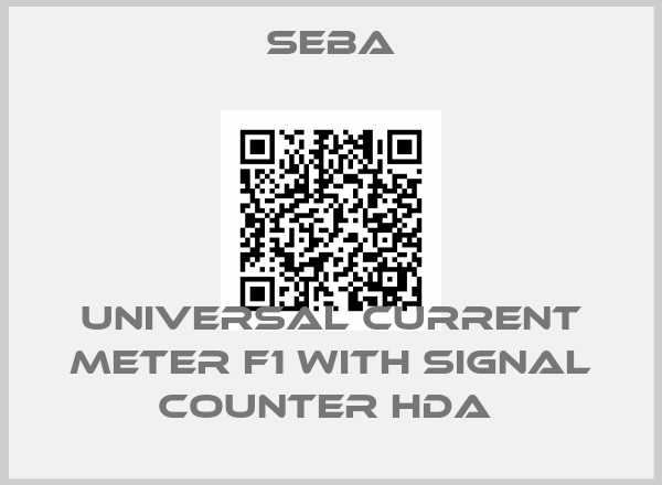 SEBA-Universal current meter F1 with Signal counter HDA price