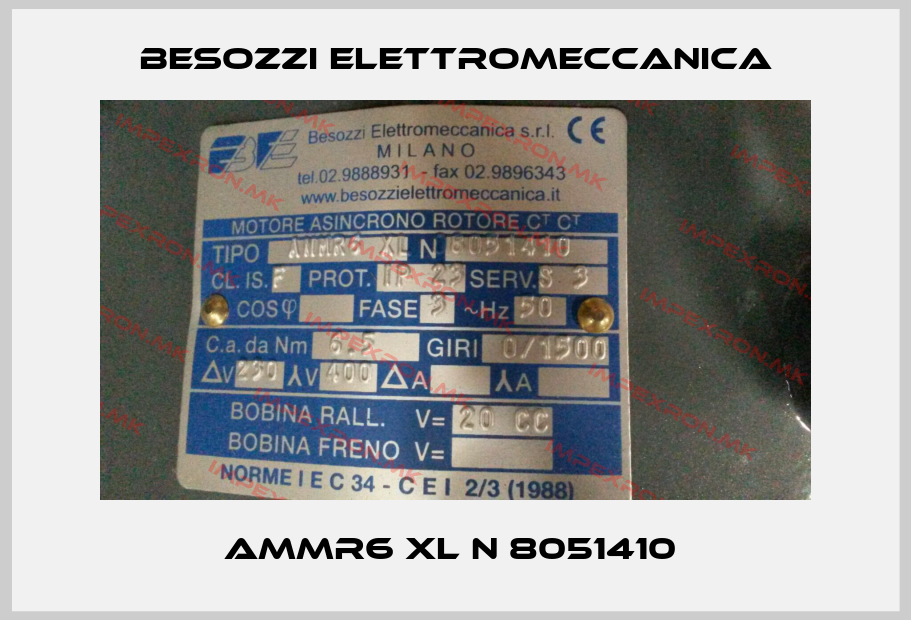 Besozzi Elettromeccanica-AMMR6 XL N 8051410 price