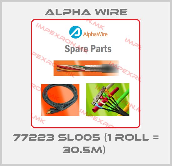 Alpha Wire-77223 SL005 (1 Roll = 30.5m) price