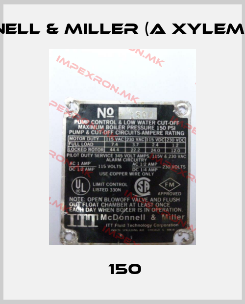McDonnell & Miller (a xylem brand)-№150 price