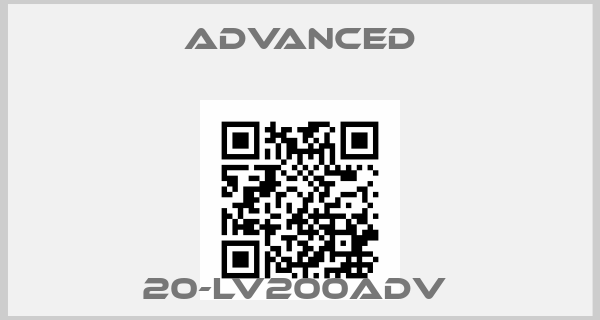 Advanced-20-LV200Adv price