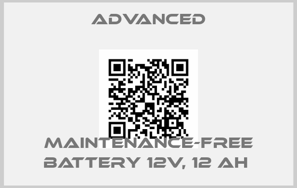 Advanced-Maintenance-Free Battery 12V, 12 Ah price