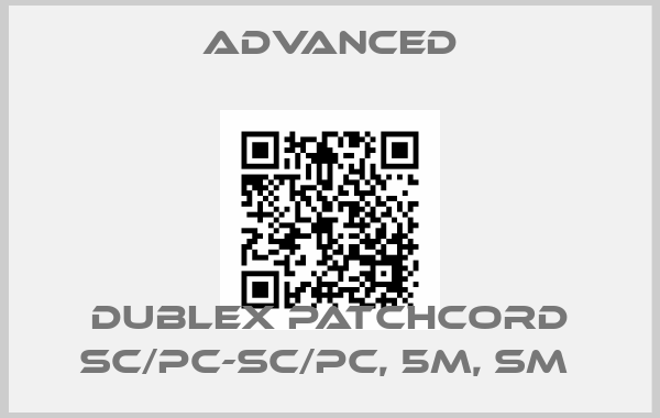 Advanced-Dublex Patchcord SC/PC-SC/PC, 5m, SM price