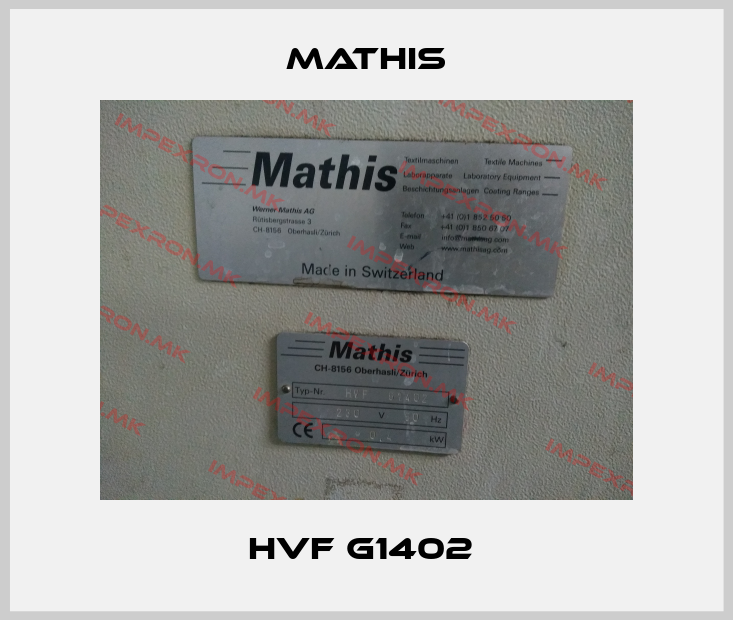 Mathis-HVF G1402 price