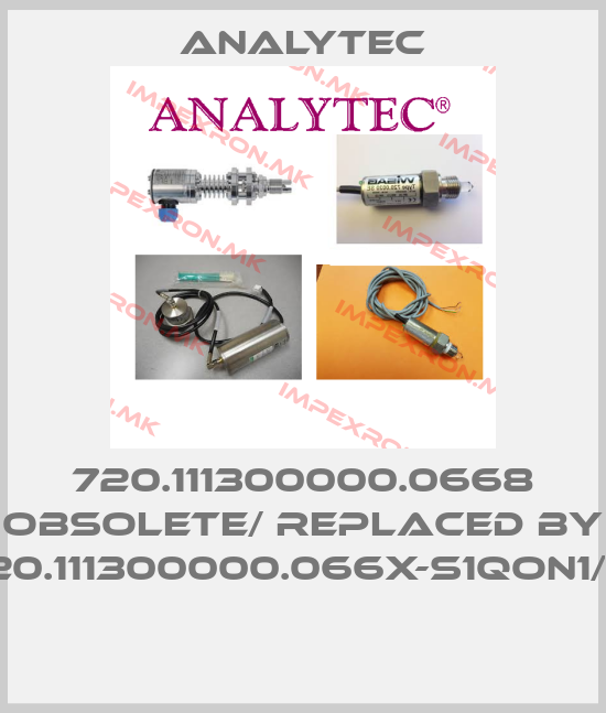 Analytec-720.111300000.0668 obsolete/ replaced by 720.111300000.066X-S1QON1/2" price