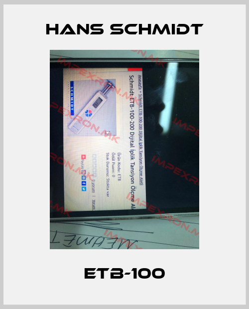 Hans Schmidt-ETB-100price