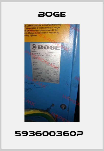 Boge-593600360p  price