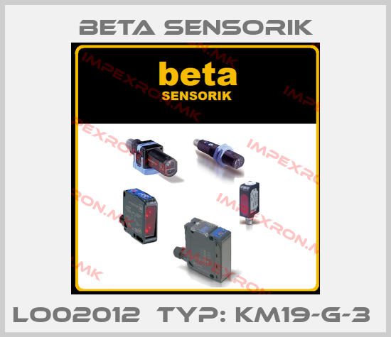 Beta Sensorik-LO02012  TYP: KM19-G-3 price