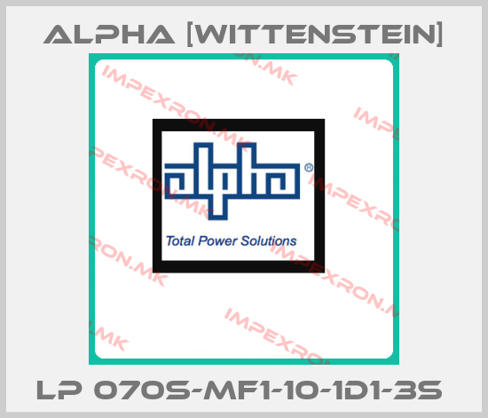 Alpha [Wittenstein]-LP 070S-MF1-10-1D1-3S price