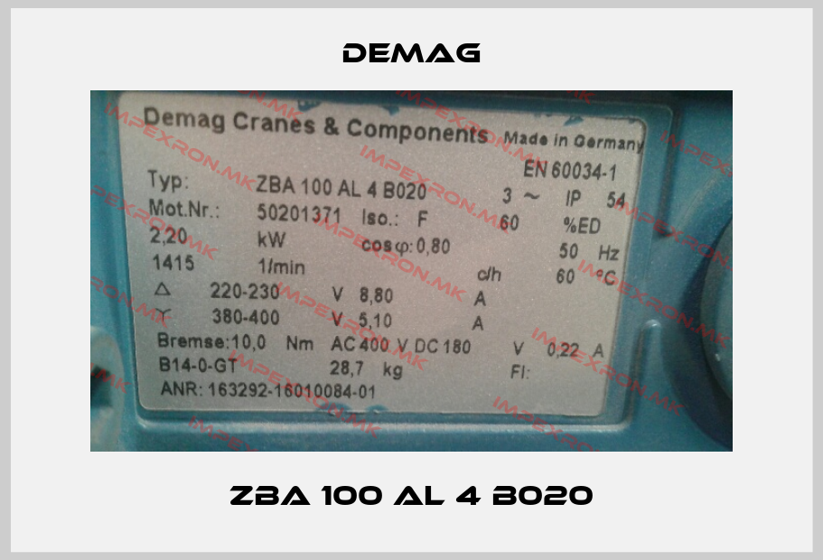 Demag-ZBA 100 AL 4 B020price