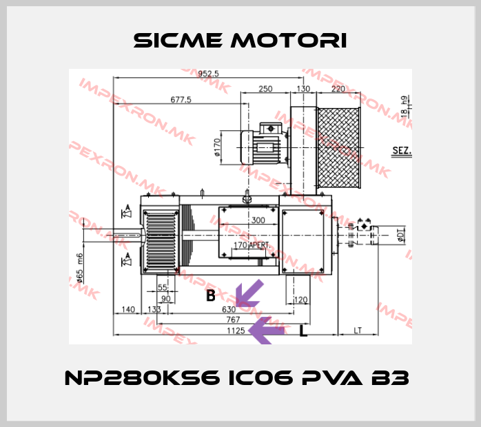 Sicme Motori-NP280KS6 IC06 PVA B3 price