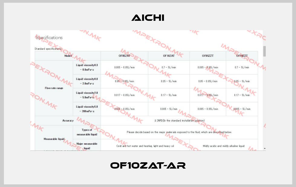 Aichi-OF10ZAT-ARprice