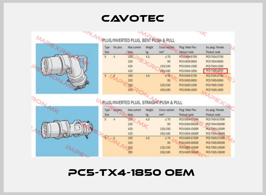 Cavotec-PC5-TX4-1850 OEM price