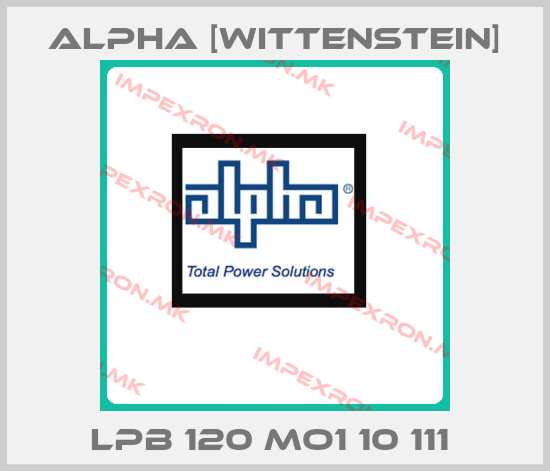 Alpha [Wittenstein]-LPB 120 MO1 10 111 price
