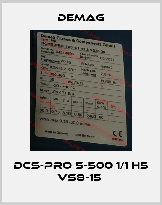 Demag-DCS-Pro 5-500 1/1 H5 VS8-15 price