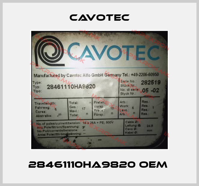 Cavotec-28461110HA9820 OEM price
