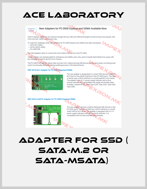 Ace Laboratory-Adapter for SSD ( SATA-M.2 or SATA-mSATA) price