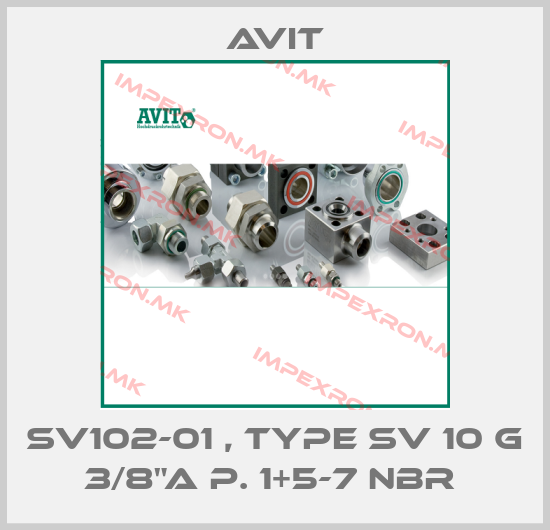 Avit-SV102-01 , type SV 10 G 3/8"A P. 1+5-7 NBR price