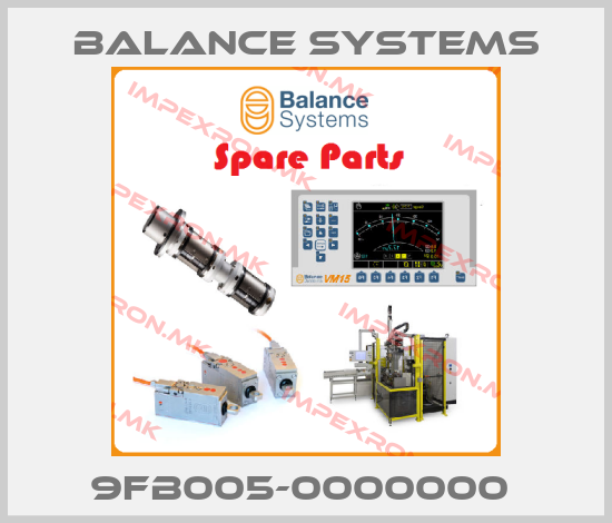 Balance Systems-9FB005-0000000 price