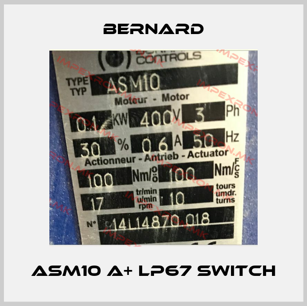 Bernard-ASM10 A+ lP67 Switchprice