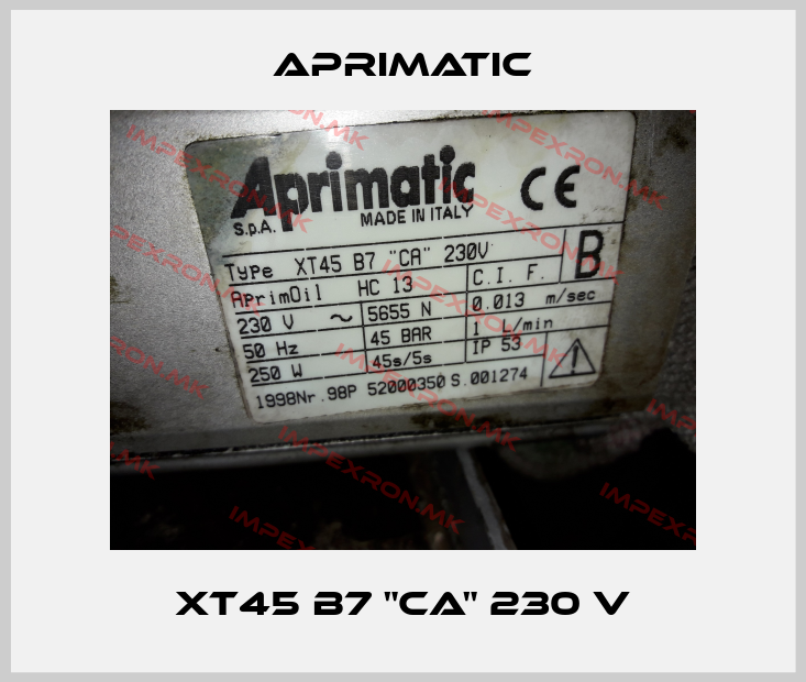 Aprimatic-XT45 B7 "CA" 230 Vprice