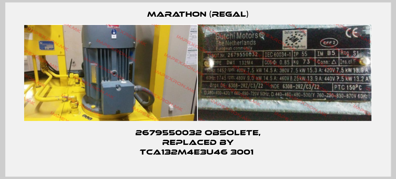 Marathon (Regal)-2679550032 obsolete, replaced by TCA132M4E3U46 3001 price