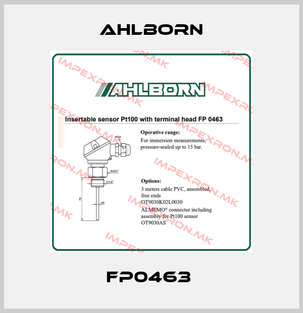 Ahlborn-FP0463 price