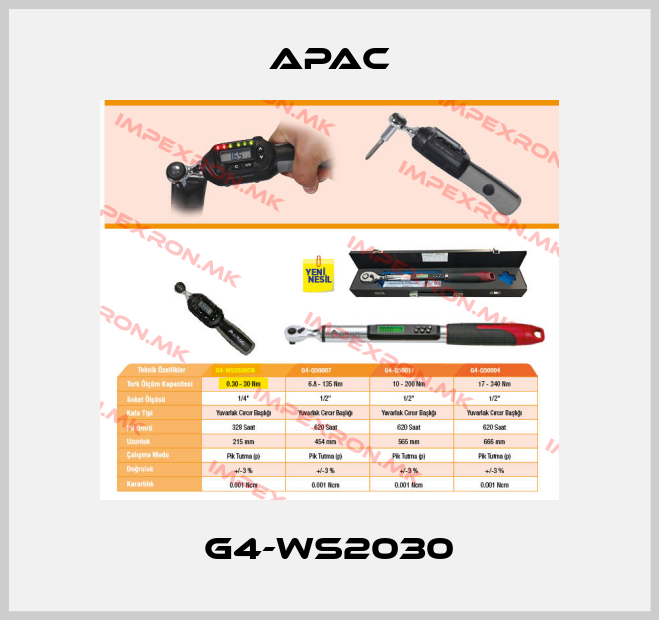 Apac-G4-WS2030price